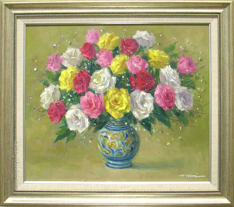 楽天市場】絵画 油絵 コスモス畑 （大野純一） 送料無料 【肉筆