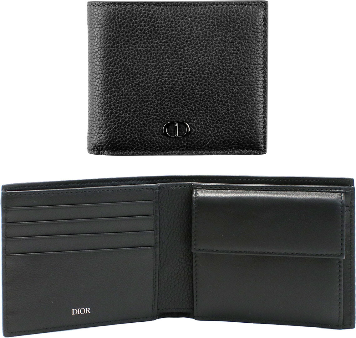 楽天市場】DIOR HOMME ディオールオムCDロゴプレート2つ折り財布