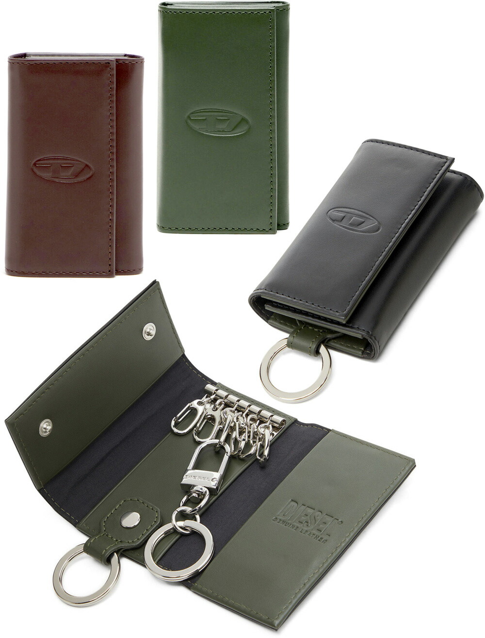 楽天市場】DIESEL ディーゼル メタルロゴカードポケット＆キーリング