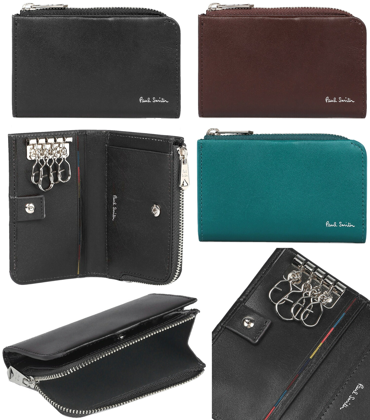楽天市場】Paul Smith ポールスミス小銭入れ付きL字ファスナー4連キー