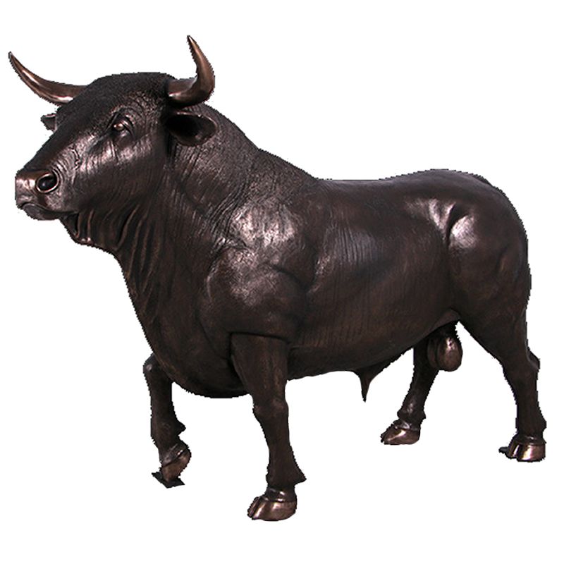 楽天市場】実物大 動物 オブジェ スペインの闘牛・ブロンズ インテリア