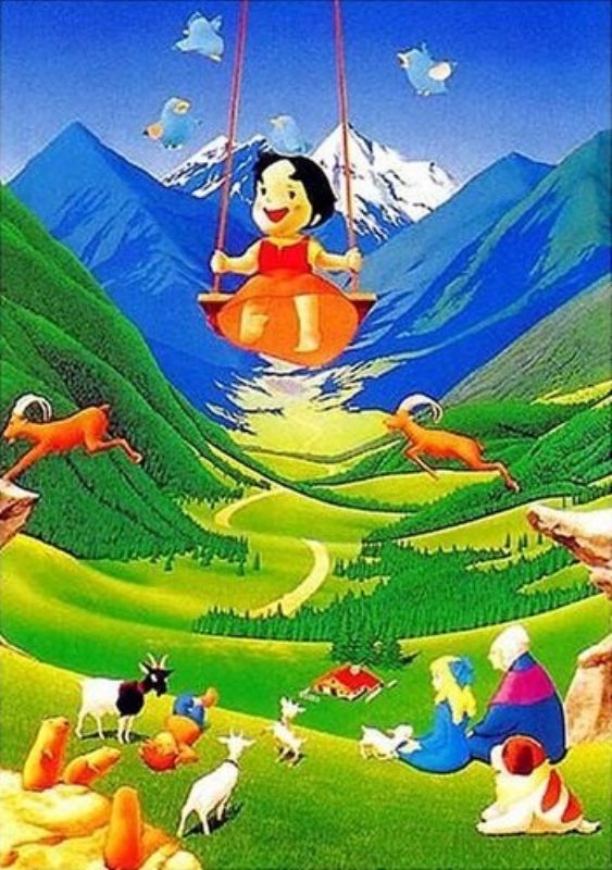 楽天市場】1000ピースジグソーパズル アルプスの少女ハイジ ハイジ