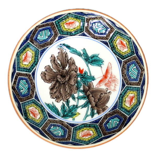 楽天市場】九谷焼 青郊窯豆皿 古九谷色絵鶉草花図MC-13 : 九谷陶芸