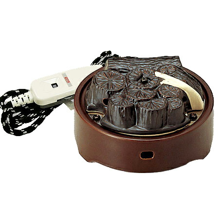 楽天市場】茶道具 電熱器 万能箱風炉 電気炭付 強弱切替スイッチ付（YU