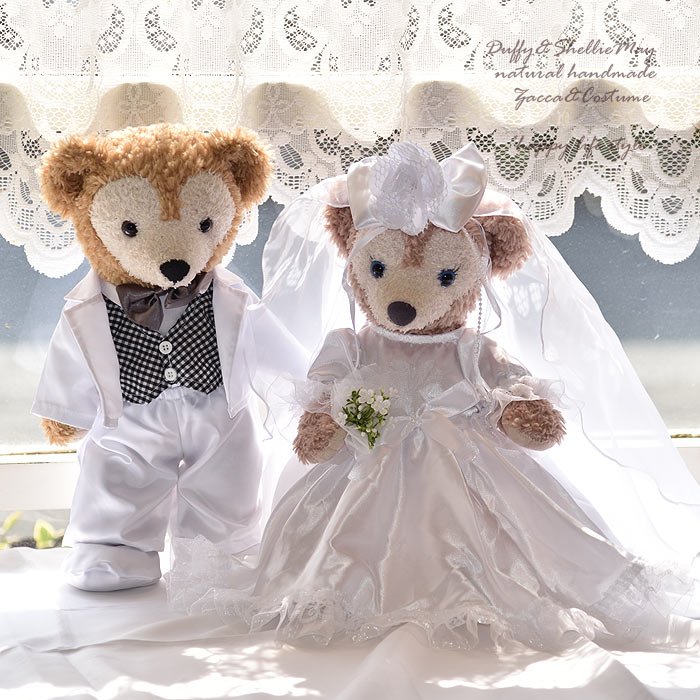 楽天市場】ダッフィー シェリーメイ ウエディング ペア Mサイズ70cm