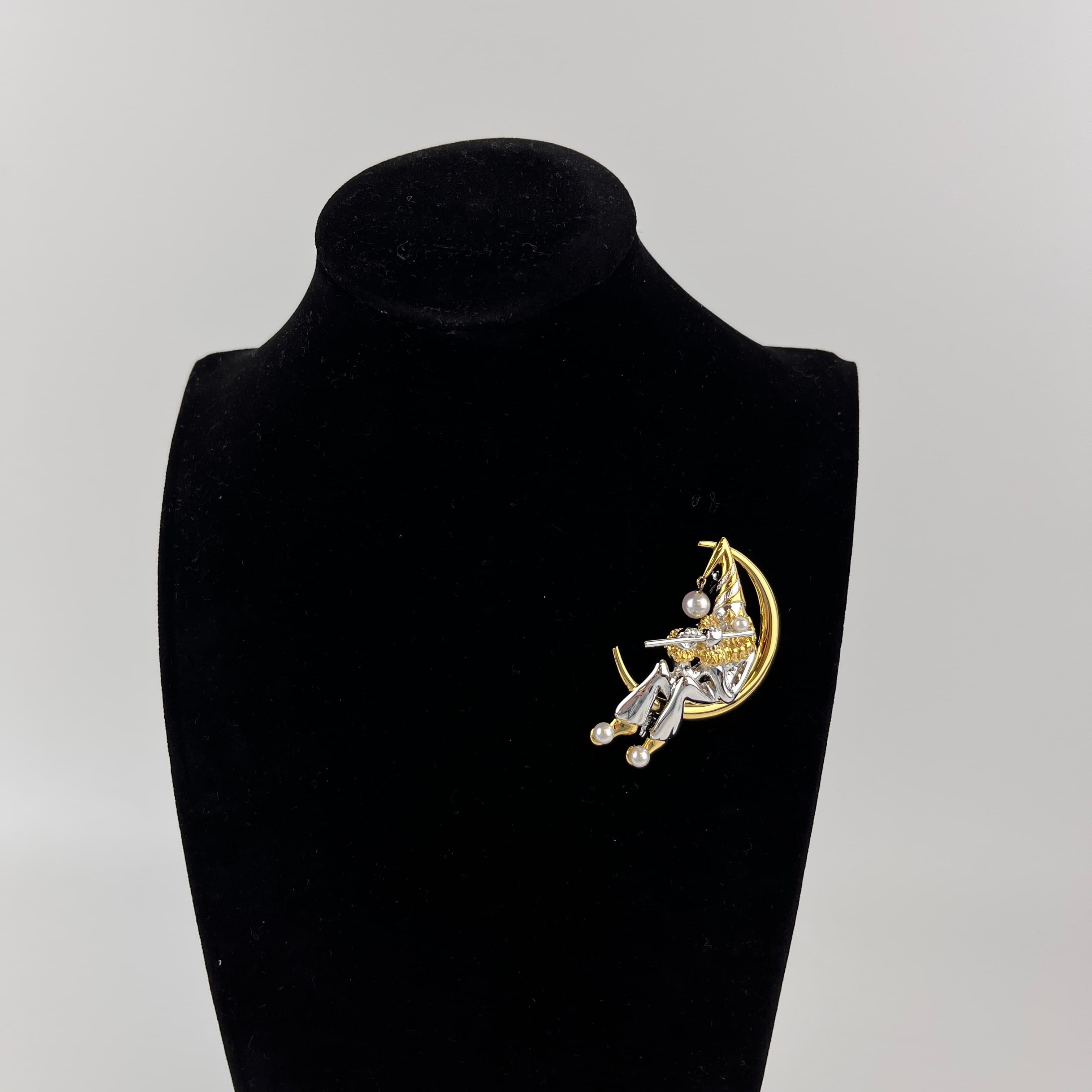 楽天市場】ミキモト ピエロモチーフ パール 真珠 ブローチ シルバー/GP