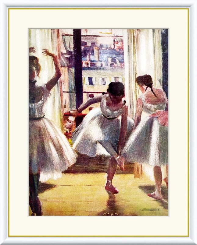 楽天市場】ドガ 三人の踊り子 F4サイズ 額装込 J1-166 世界の名画