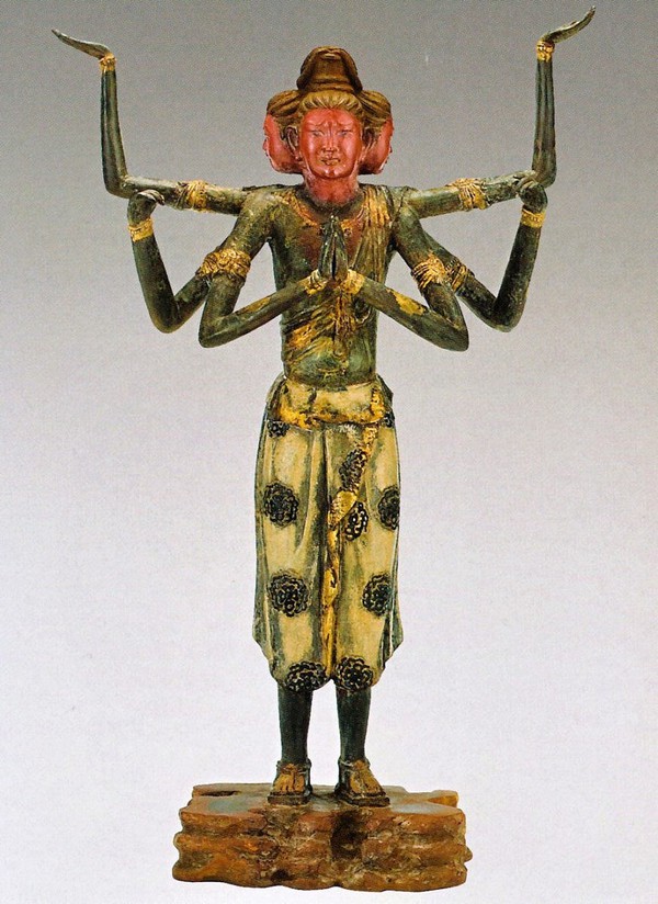 楽天市場】仏像 彫刻 青銅製 『 阿修羅 像 』漆仕上げ 日展作家 喜多