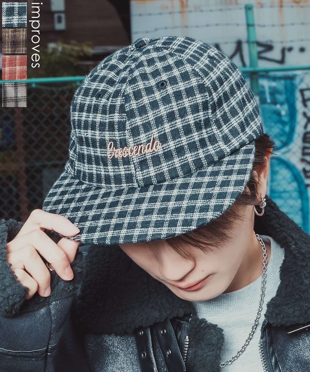 楽天市場】ブロックチェック柄 キャップ チェック柄 帽子 ペイド