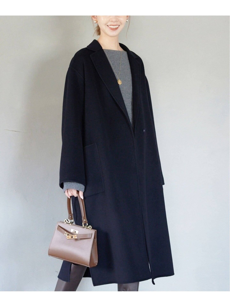 SALE／20%OFF】HAMILTONダブルフェイスロングチェスターコート SLOBE