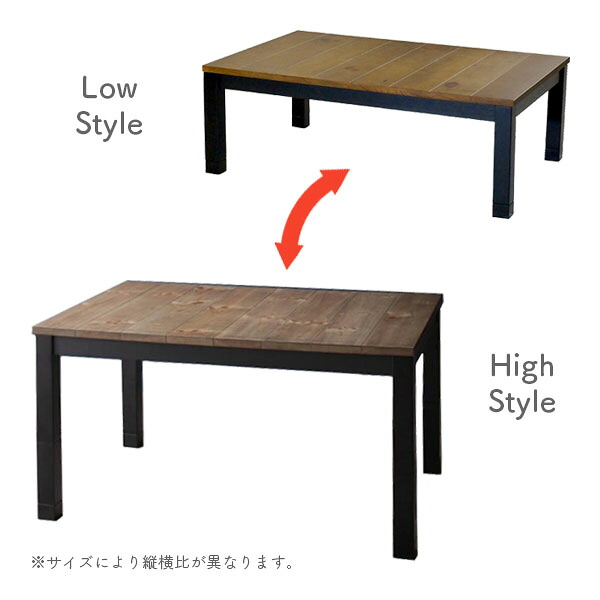 楽天市場】家具調こたつ こたつテーブル 長方形こたつ 幅120 シンプル