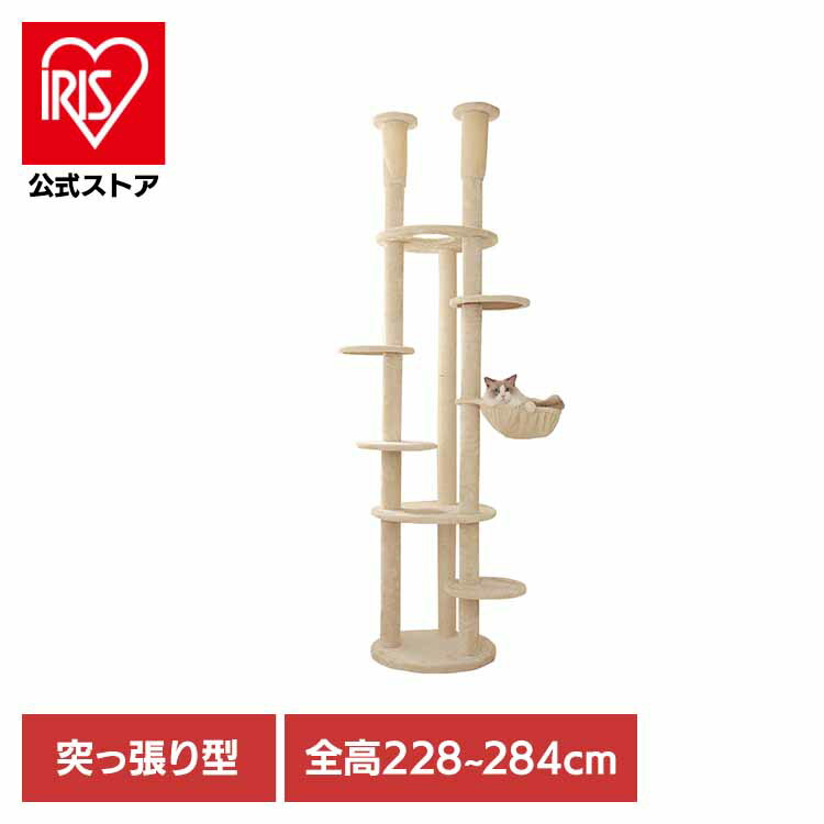 楽天市場】キャットタワー 突っ張り おしゃれ CCCT-4060T アイリス