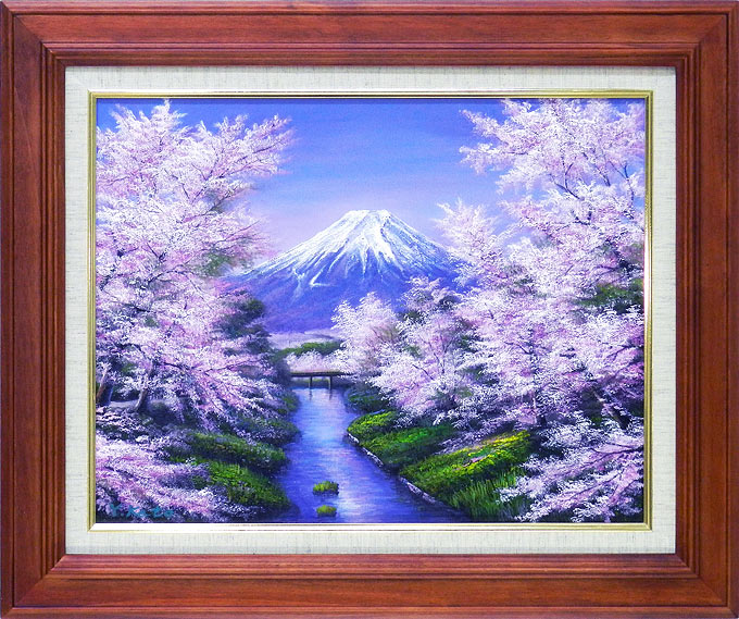 油彩画 「 さくらとこぼれ陽 」 原画 F6号 油彩画 「 さくらとこぼれ陽