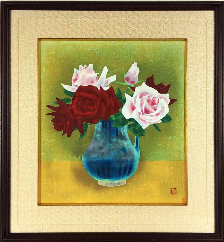 楽天市場】山口華楊 「 牡丹 」 木版画 【中古】 : 内田画廊