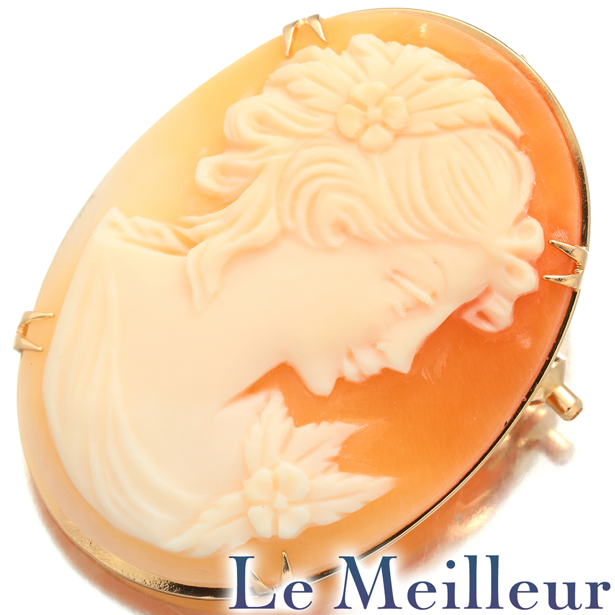 楽天市場】カメオ メタルカメオ アビレ K18 Pt900 プラチナ ゴールド