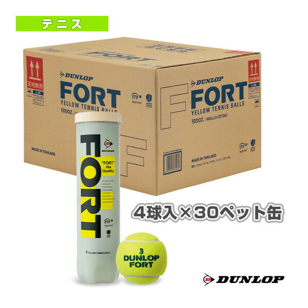 楽天市場】フォート FORT 『2球入×30缶』 DFFYL2TIN ダンロップ テニス