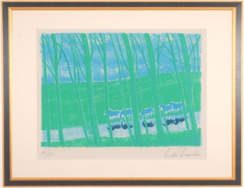 ブラジリエ 額装 リトグラフ ブラジリエ 額装 リトグラフ