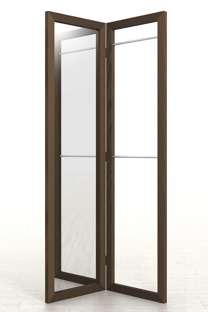 楽天市場】木製ハンガーラック 衣桁屏風型 1段＋2段タイプ（ハンガー