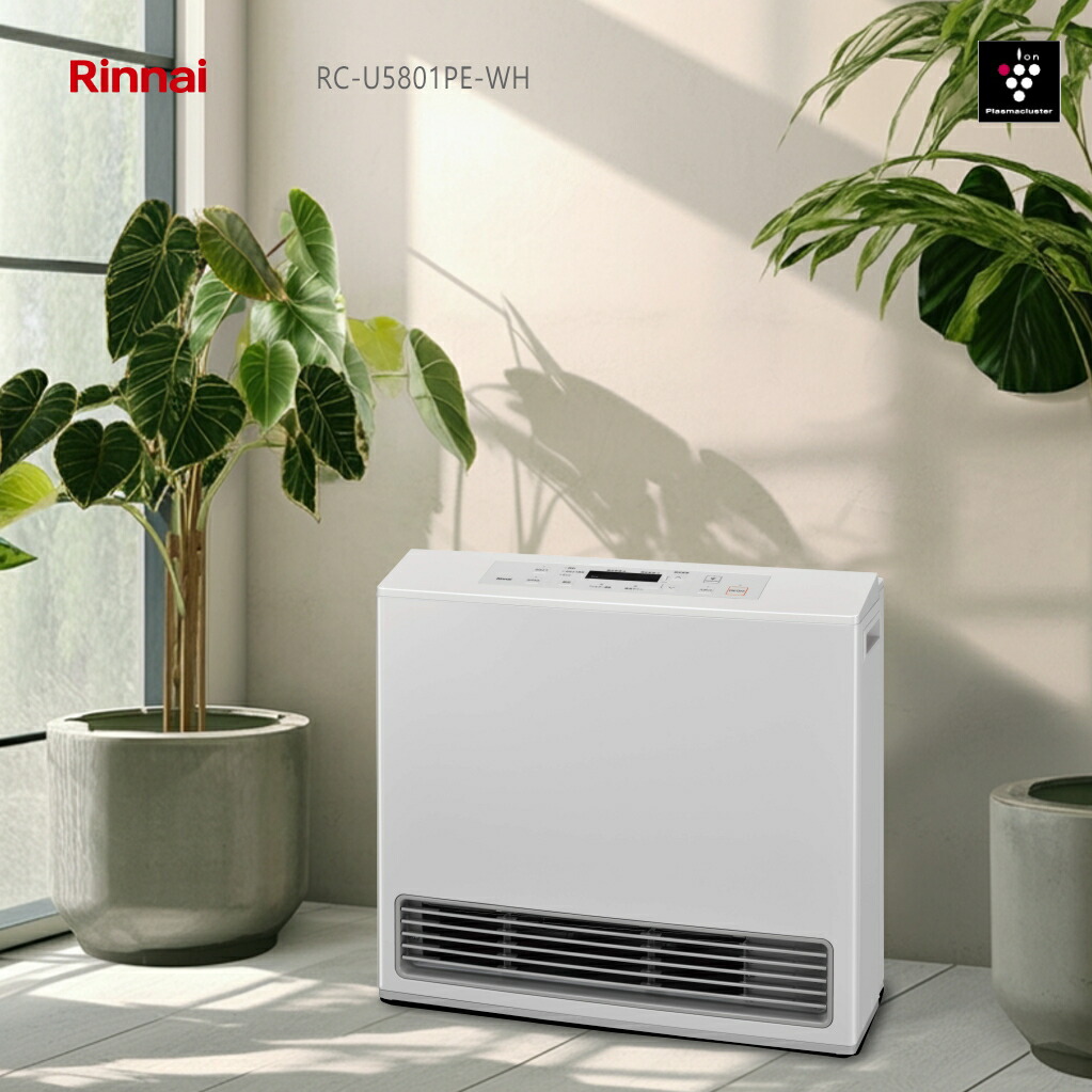 楽天市場】【2025年製】リンナイ ガスファンヒーター RC-U5801PE-WH