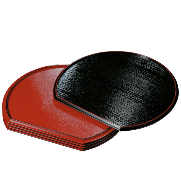 楽天市場】【2点5%クーポン 10日まで】 半月盆 紀州塗り 33cm 尺1寸