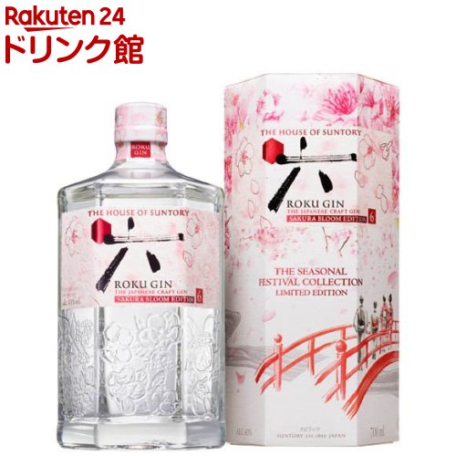 楽天市場】サントリー クラフトジン 六 ROKU ギフトBOX(700ml) : 楽天