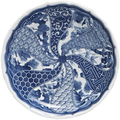 楽天市場】尺 四君子 31cm 染付大皿日本製美濃焼 おもてなしの器お惣菜