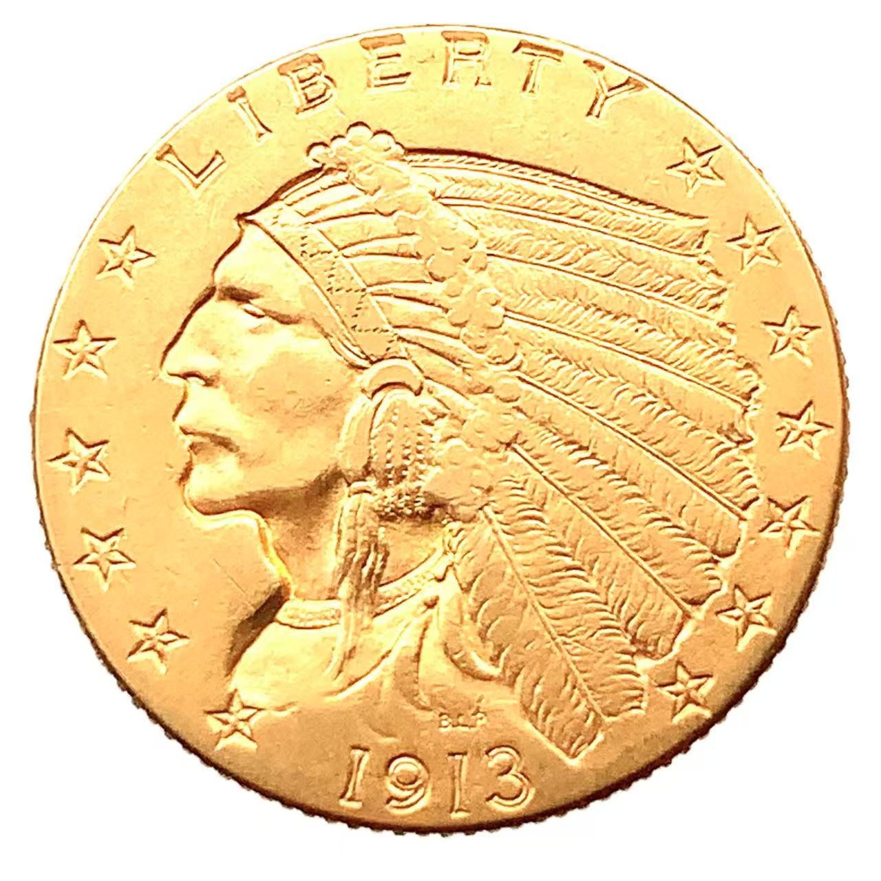 楽天市場】K21.6 インディアン金貨 2.5ドル コイントップ 金貨 総重量