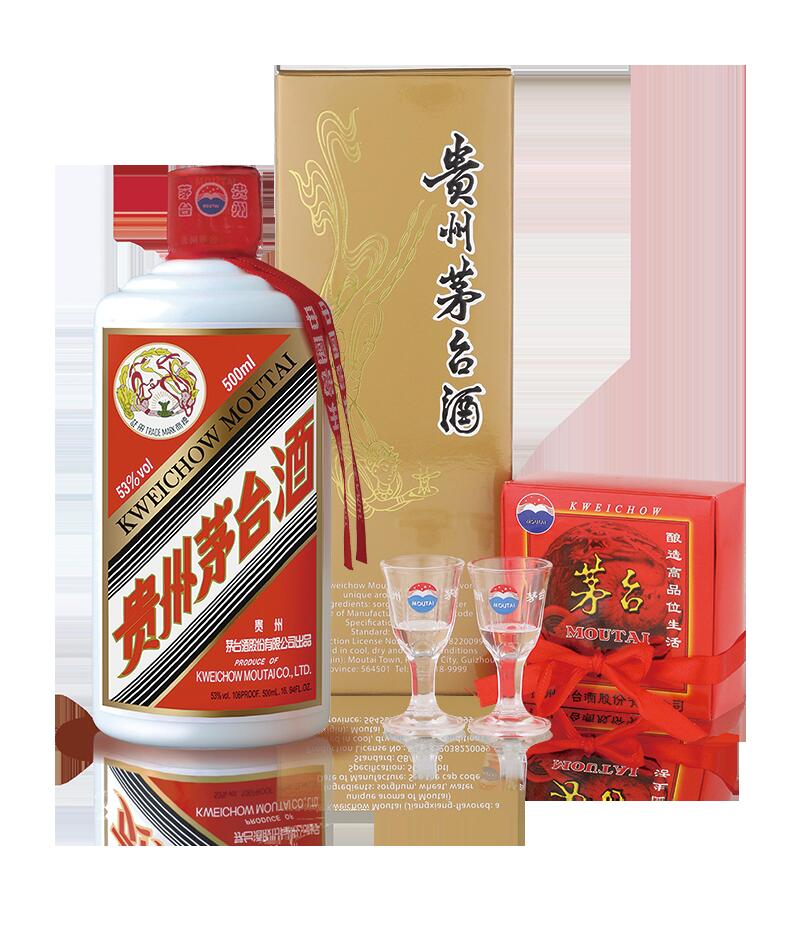 楽天市場】貴州茅台酒 飛天牌 正規品 箱付 500ml 53度 グラス2個付