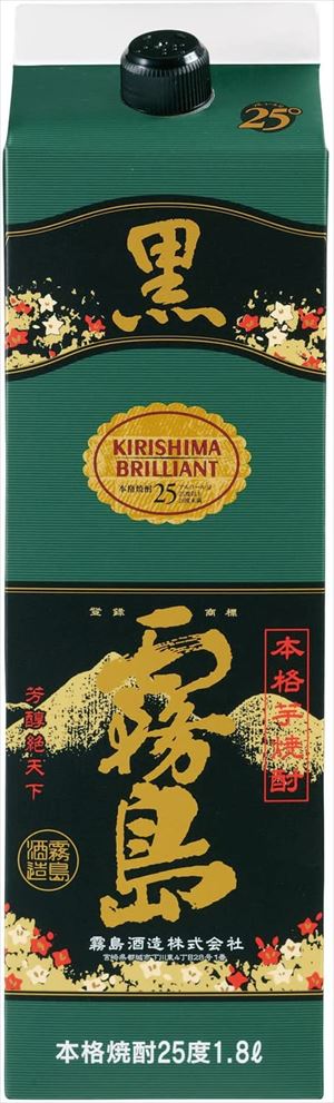 楽天市場】送料無料 芋 黒霧島 25度 チューパック 1800ml×6本 : 御用蔵