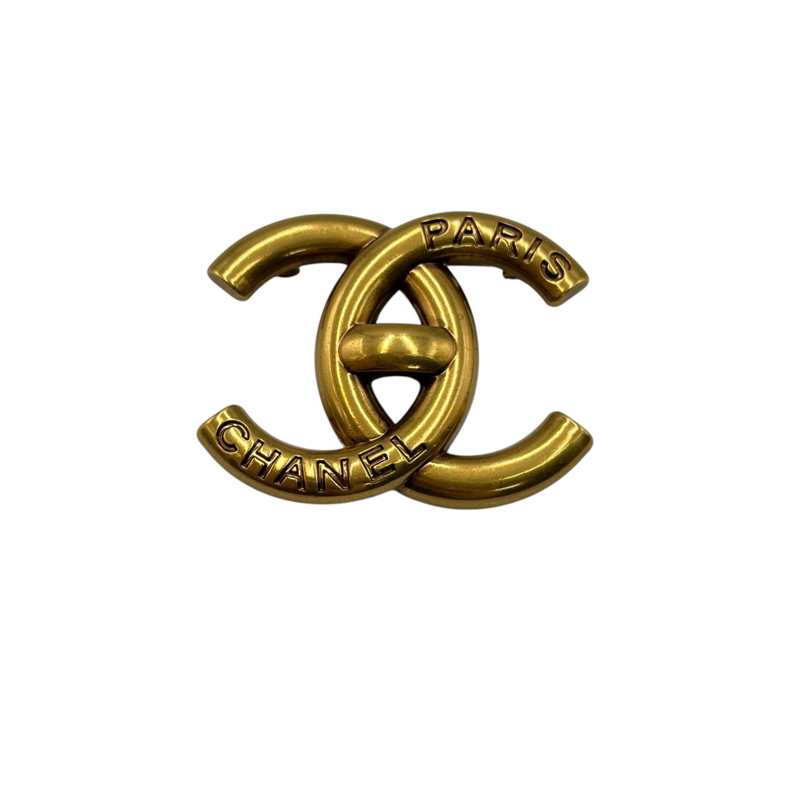 楽天市場】CHANEL シャネル Bicolor CC Brooch ブローチ メタル ココ