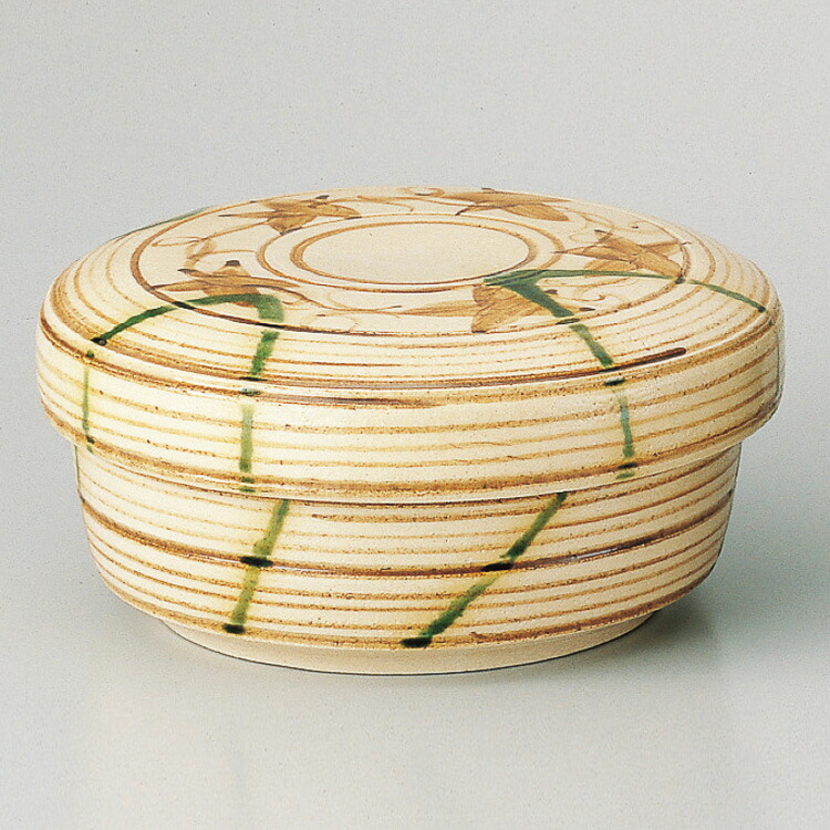 楽天市場】茶道具 菓子器 食籠（じきろ）ロクロ目 溜塗 雪花蒔絵 惺斎