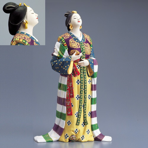 楽天市場】博多人形 『桜月夜』『 専用ガラスケース 』 伝統工芸師