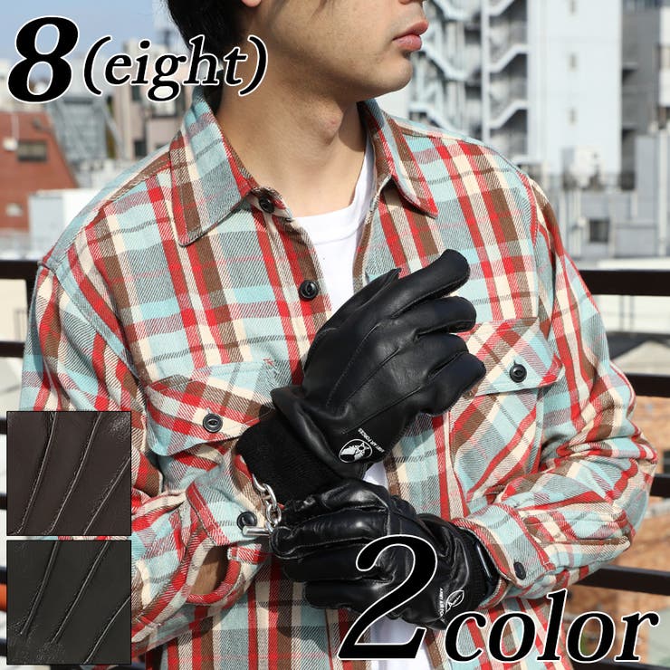 ダンヒル レザー製 黒手袋 エンブレム付き ダンヒル レザー製 黒手袋