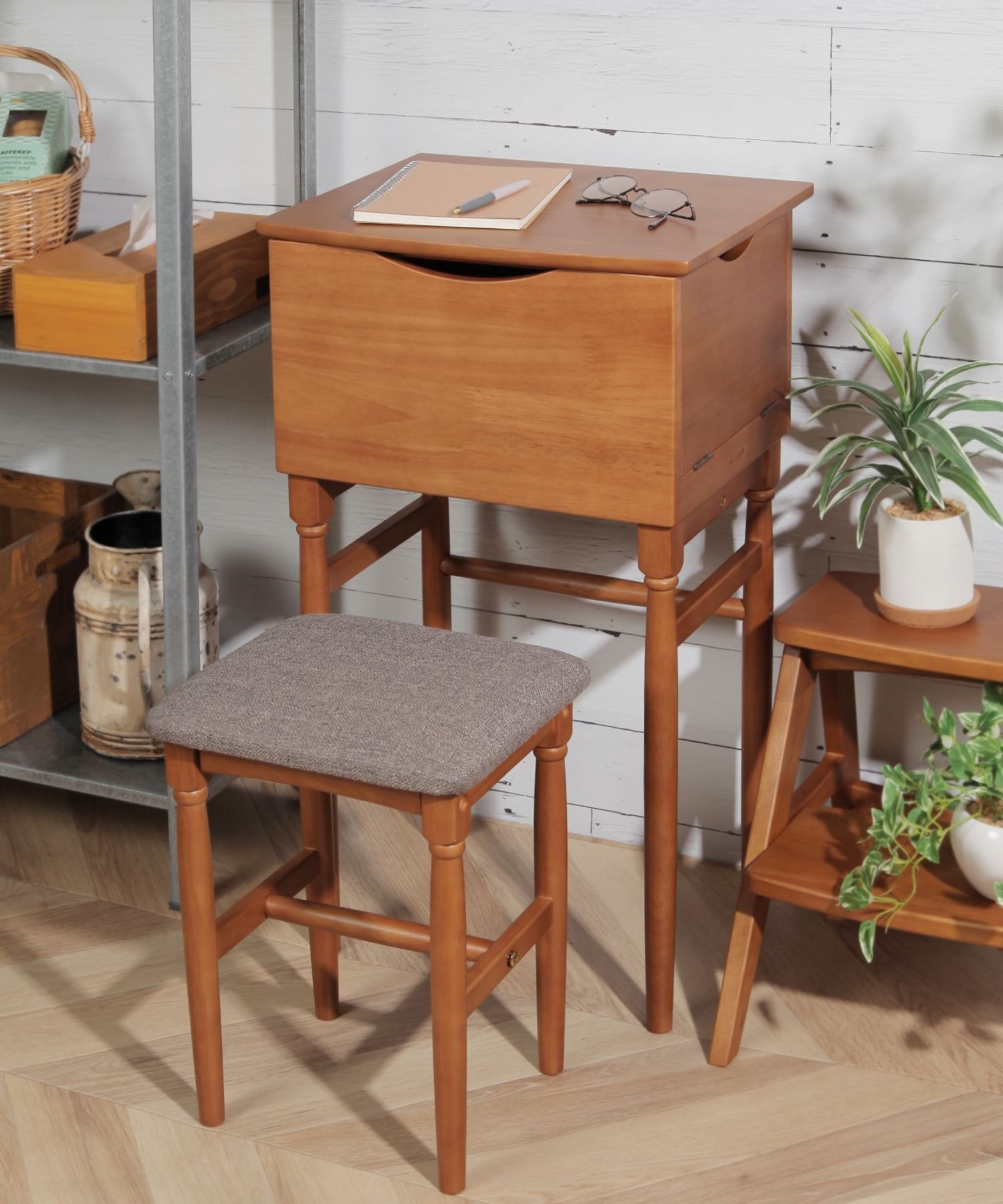 無印良品 天然木 ドレッサー スツール セット MUJI 鏡台