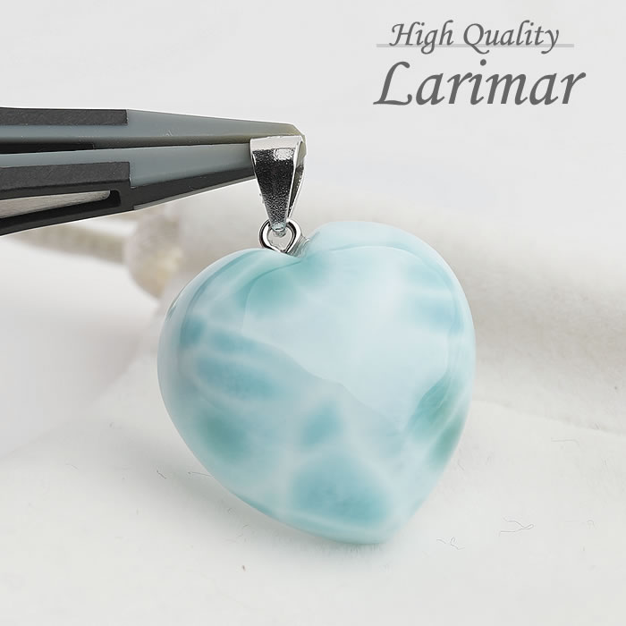 楽天市場】【一点物】【高品質】ラリマーAAA ハート ペンダントトップ