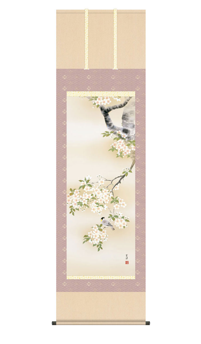 掛軸 速水御舟 朝顔 木箱 工芸 花 掛軸 速水御舟 朝顔 木箱 工芸 花