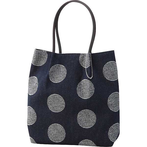 楽天市場】レーヌネイビー ドット 岡山デニム トートバッグ レディース