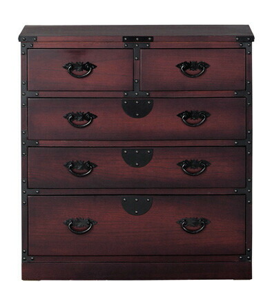 楽天市場】民芸調 家具 引出箪笥 ( 昔 古 和風 洋風 木製 天然木 桐