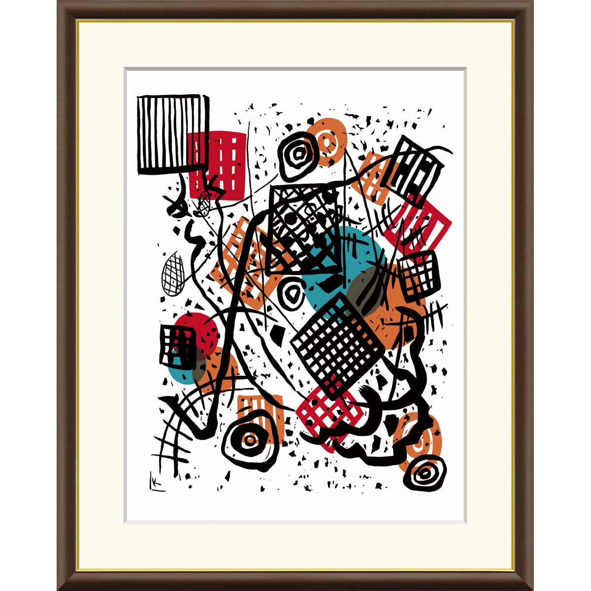 楽天市場】抽象画 カンディンスキー 「小さな世界5」 J1-198 ワシリー