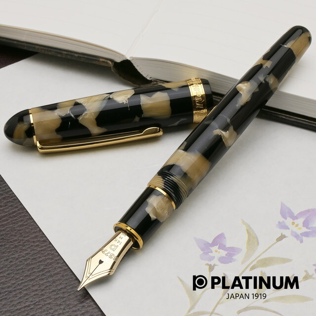 楽天市場】プラチナ万年筆 ＃3776 セルロイド万年筆 金魚/桜