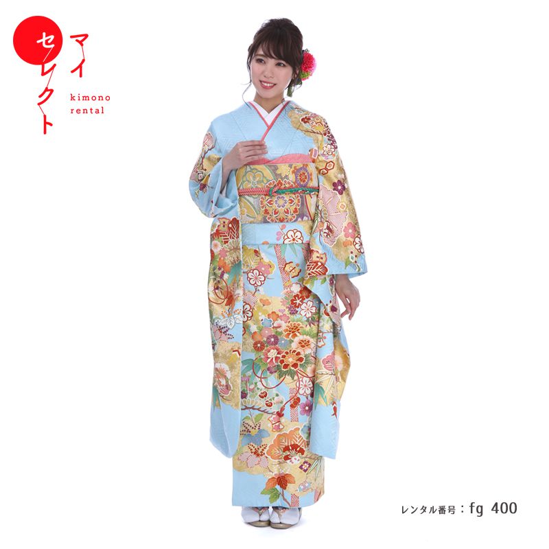 楽天市場】振袖 レンタル レトロ 成人式 〔fg_263b〕 吉澤友禅 祝華の