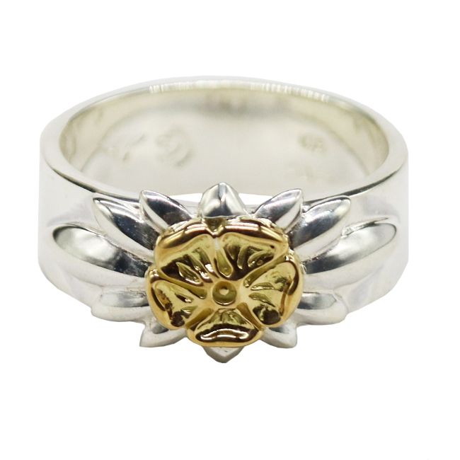 楽天市場】TADY&KINGリリーSV平打ちリングK18ロングホーン