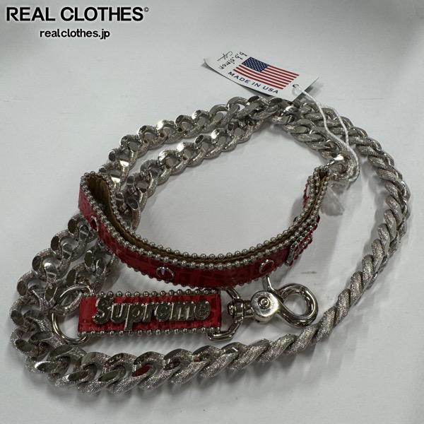 楽天市場】Small【Supreme B.B. Simon Studded Dog Collar White