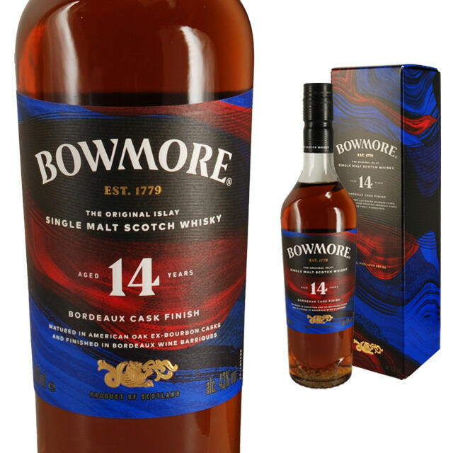 楽天市場】ボウモア14年 ボルドーカスクフィニッシュ43%700ml【免税店