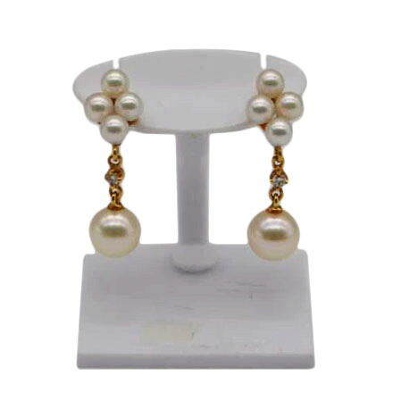 楽天市場】ミキモト MIKIMOTO ピアス ハートモチーフ K18YG パール 5.8