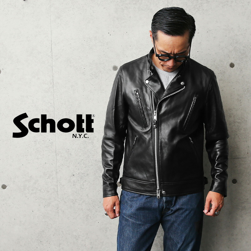 楽天市場】Schott ショット SHEEP LEATHER 1st T-BACK トラッカー