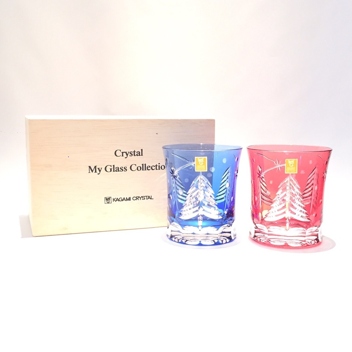 楽天市場】五草花オンザロックセット5客組 クリスタルガラス 作者