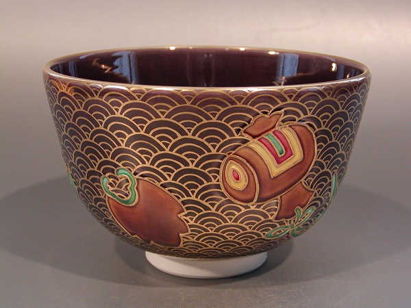 楽天市場】茶道具 抹茶碗 数茶碗 交趾 五色 5客 中村翠嵐作 : 茶道具