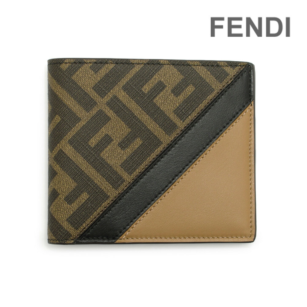 楽天市場】FENDI フェンディ FF Monogram Bi-Fold Wallet 7M0169 ALWK