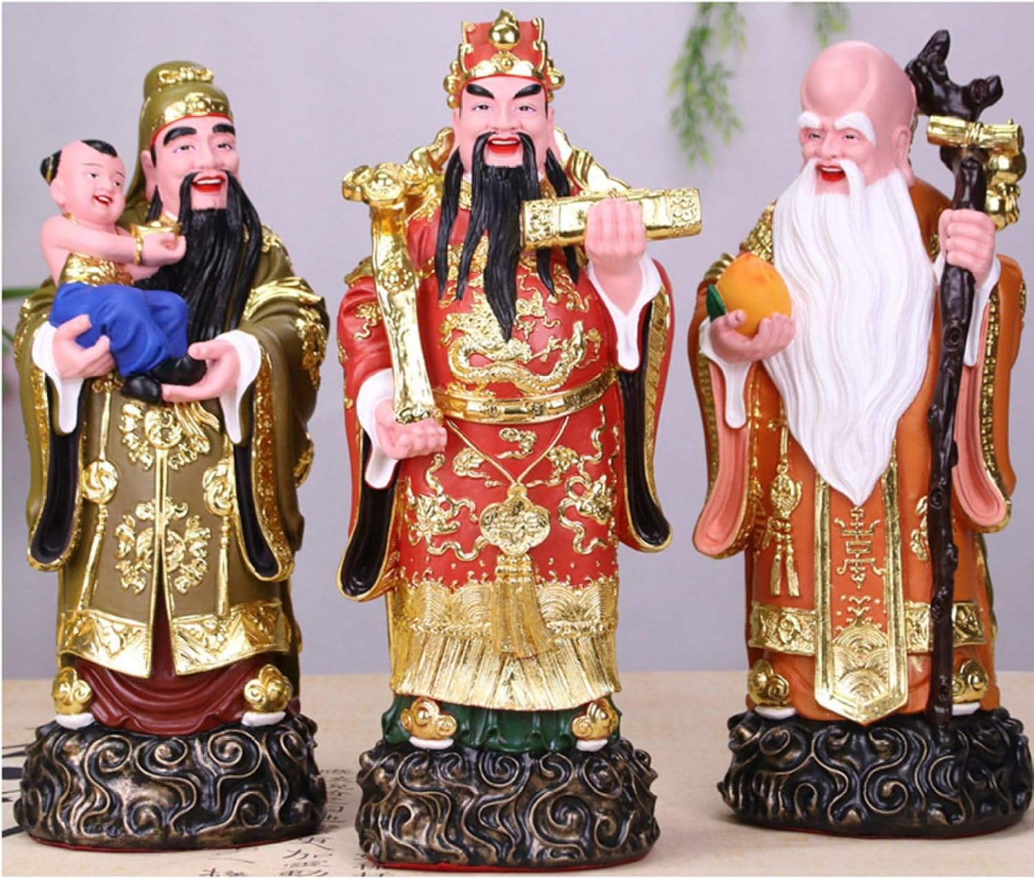 楽天市場】福禄寿の置物 招財銅製福禄寿三星像 : 中国貿易CTC